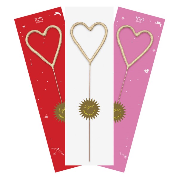 Big Golden Sparkler Heart