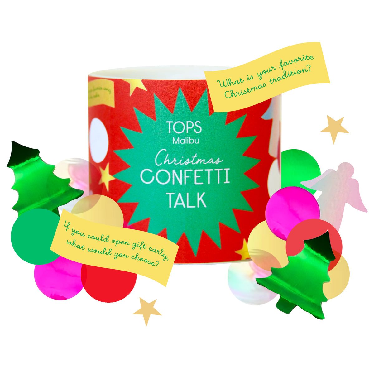 Confetti Talk Conversation Game - Christmas