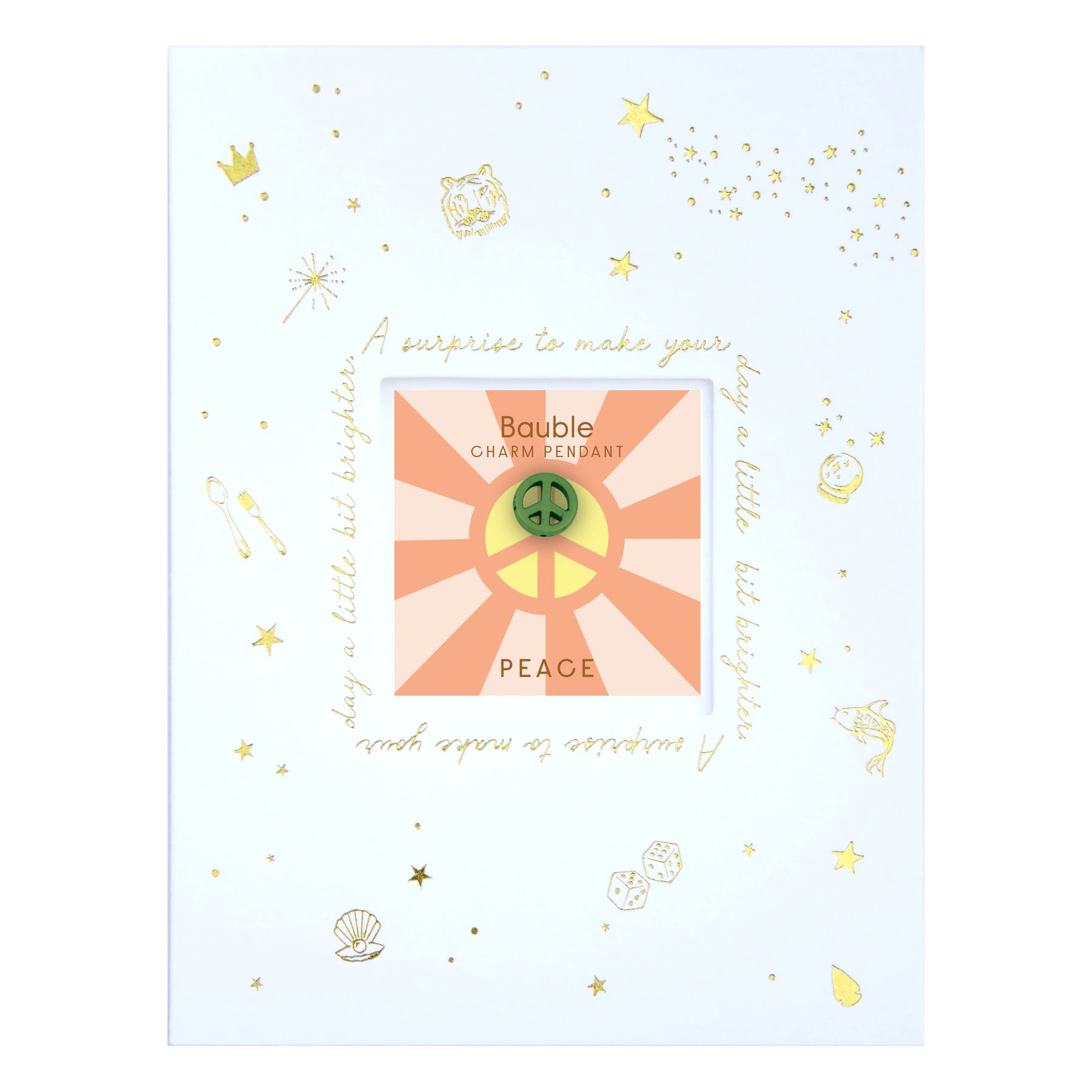 Greeting Cards with Bauble Necklaces