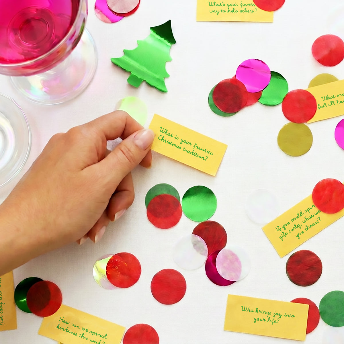 Confetti Talk Conversation Game - Christmas