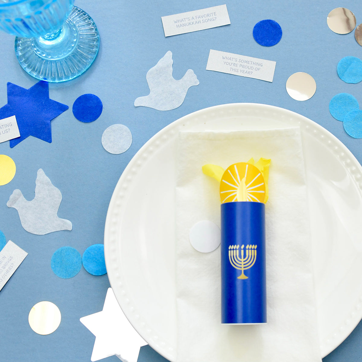 Confetti Talk Conversation Game - Hanukkah