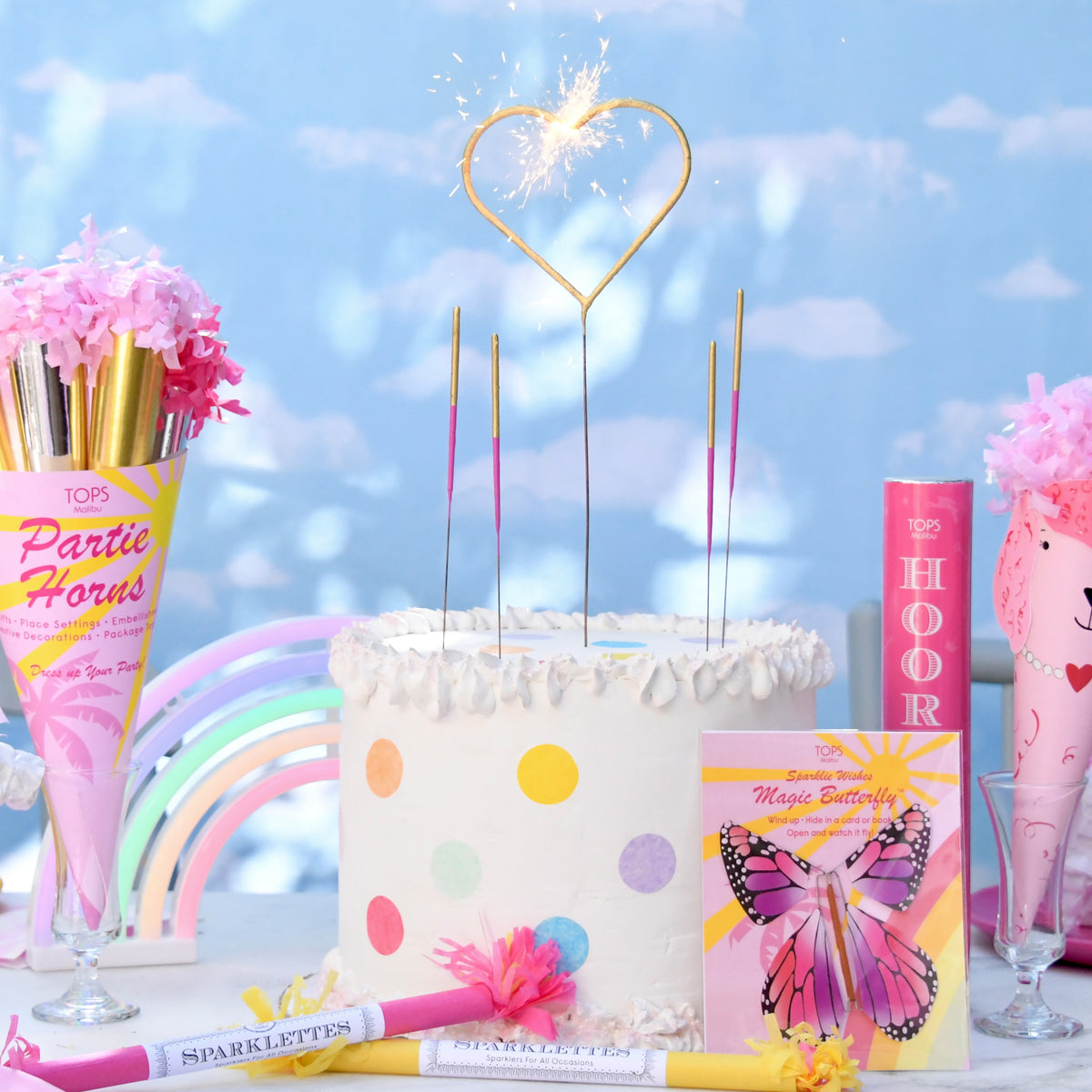 12" Grande "Giant" Heart Sparkler Sparklie Wish!