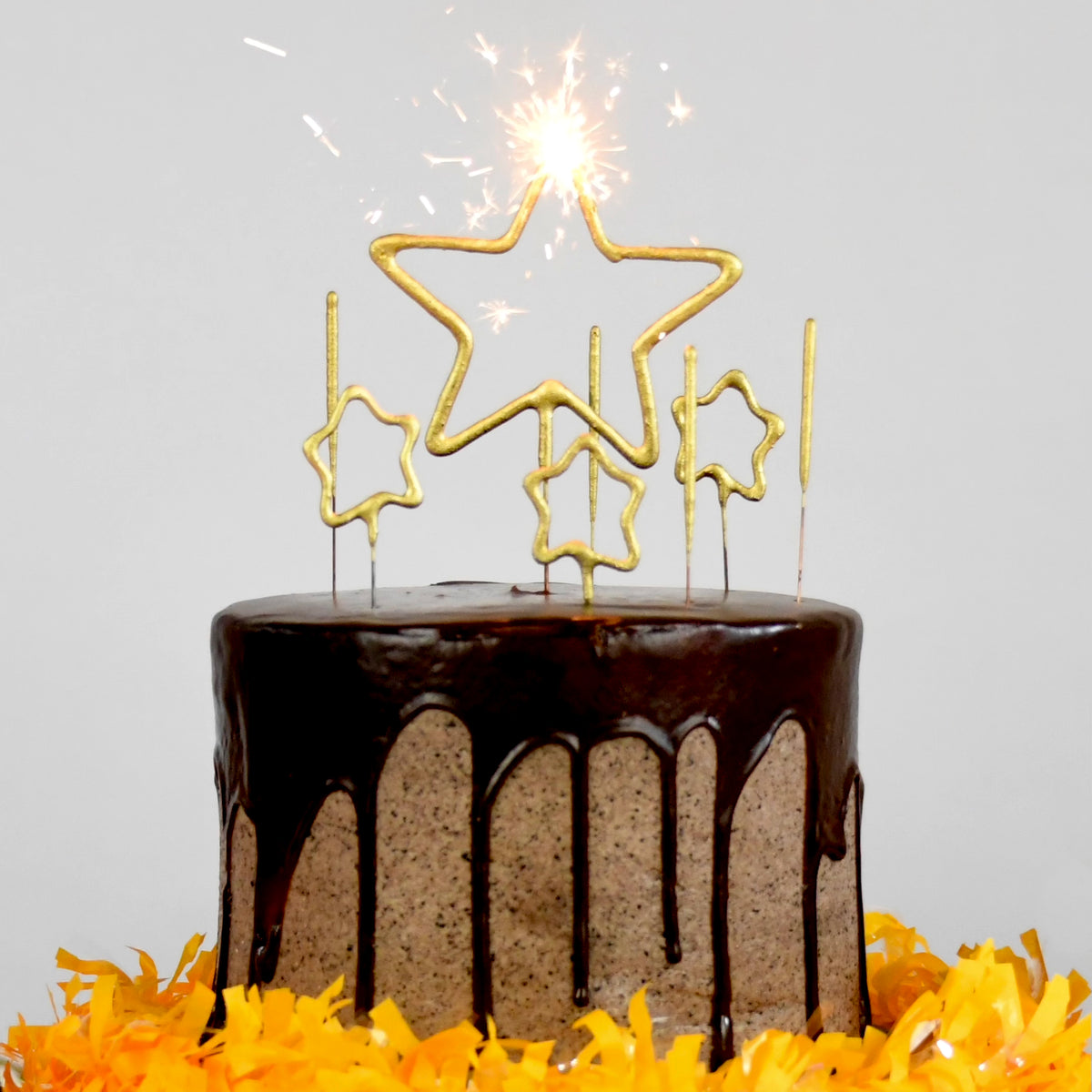 12" Grande "Giant" Star Sparkler Moon and Stars