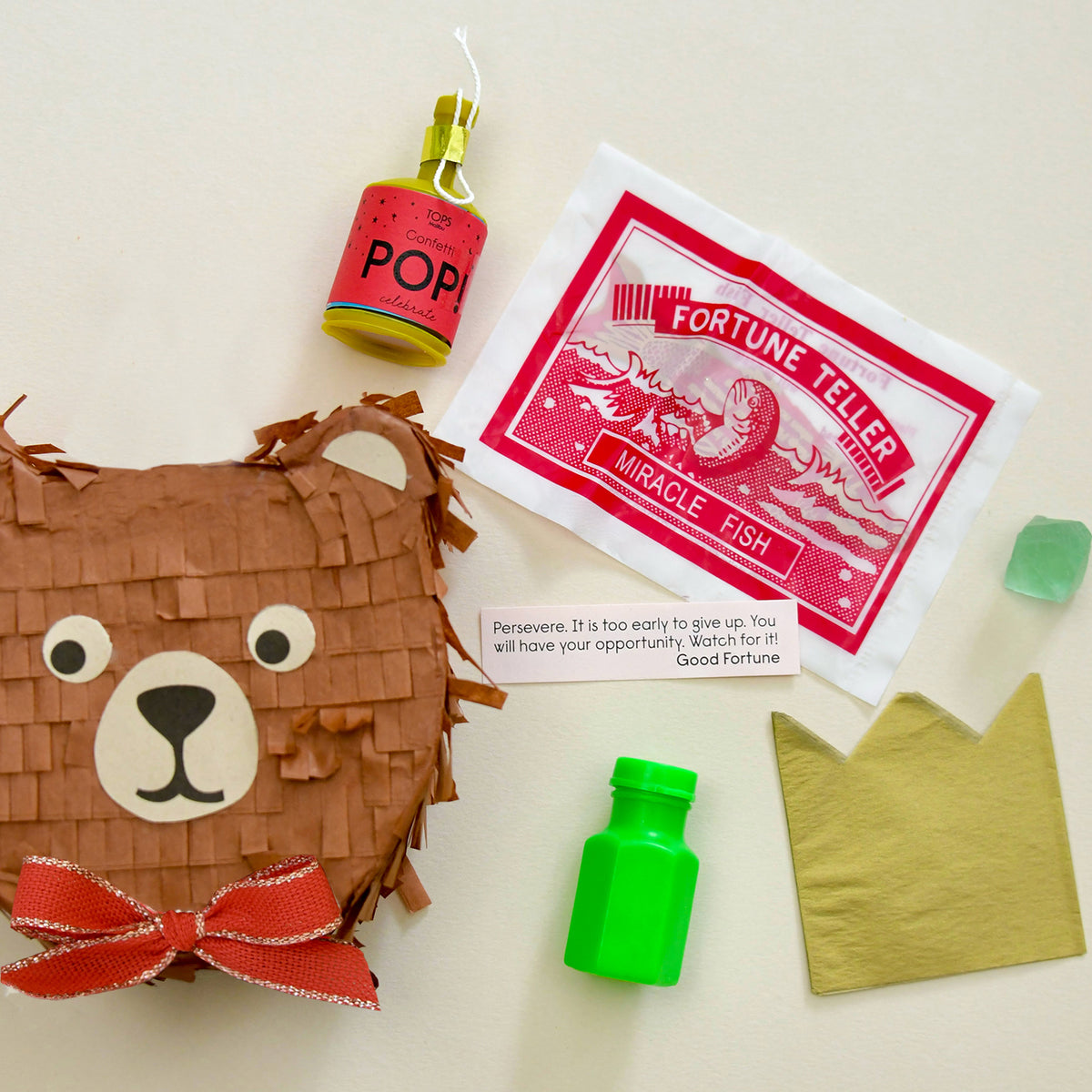 Mini Tabletop Piñata Christmas Bear