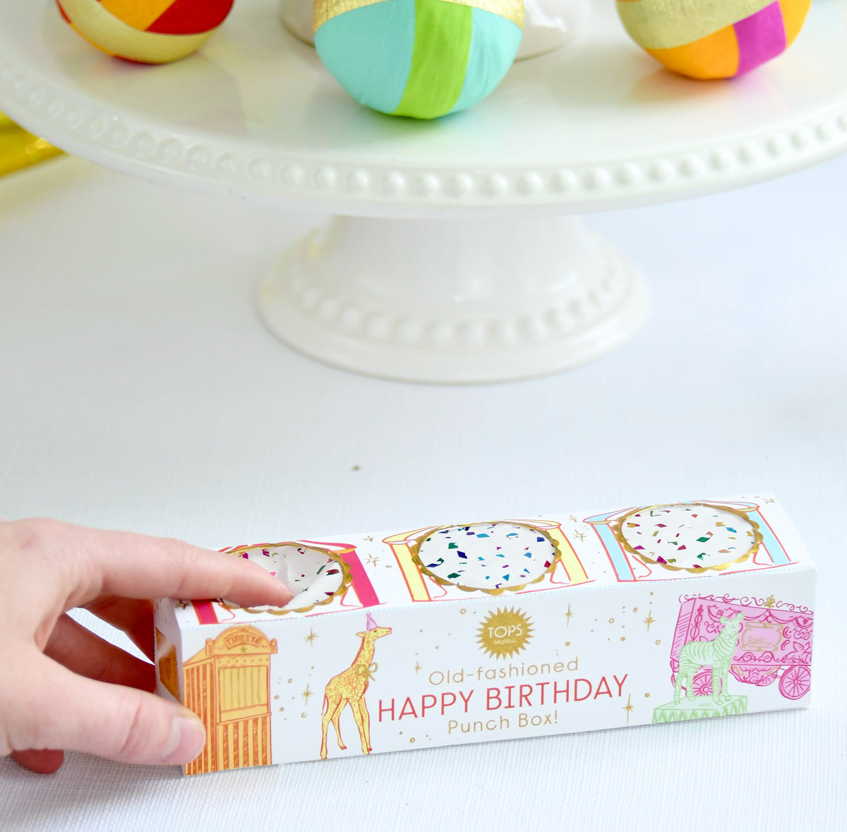 Old Fashioned Punch Box - Happy Birthday