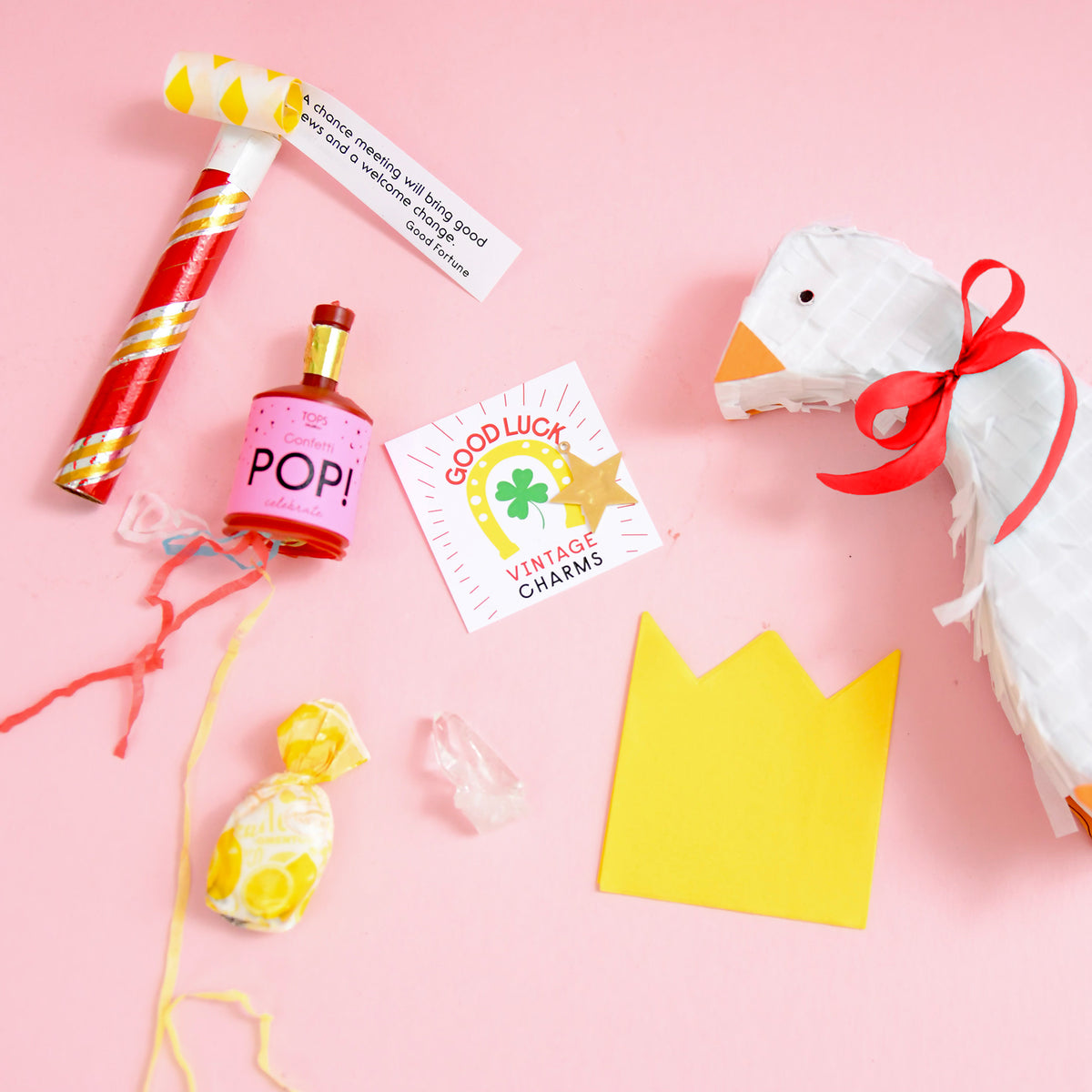 Mini Tabletop Piñata Holiday Goose