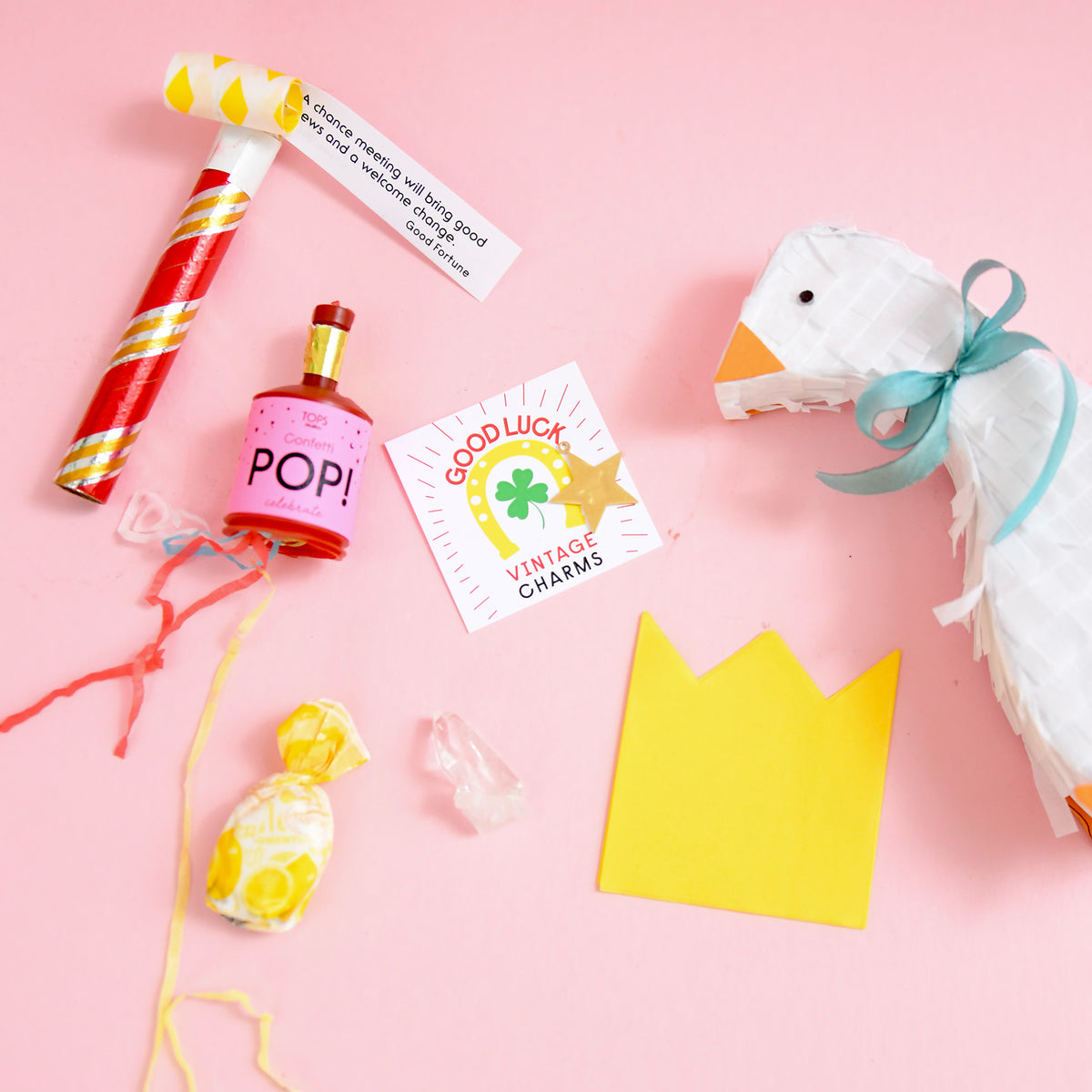 Mini Tabletop Piñata Goose