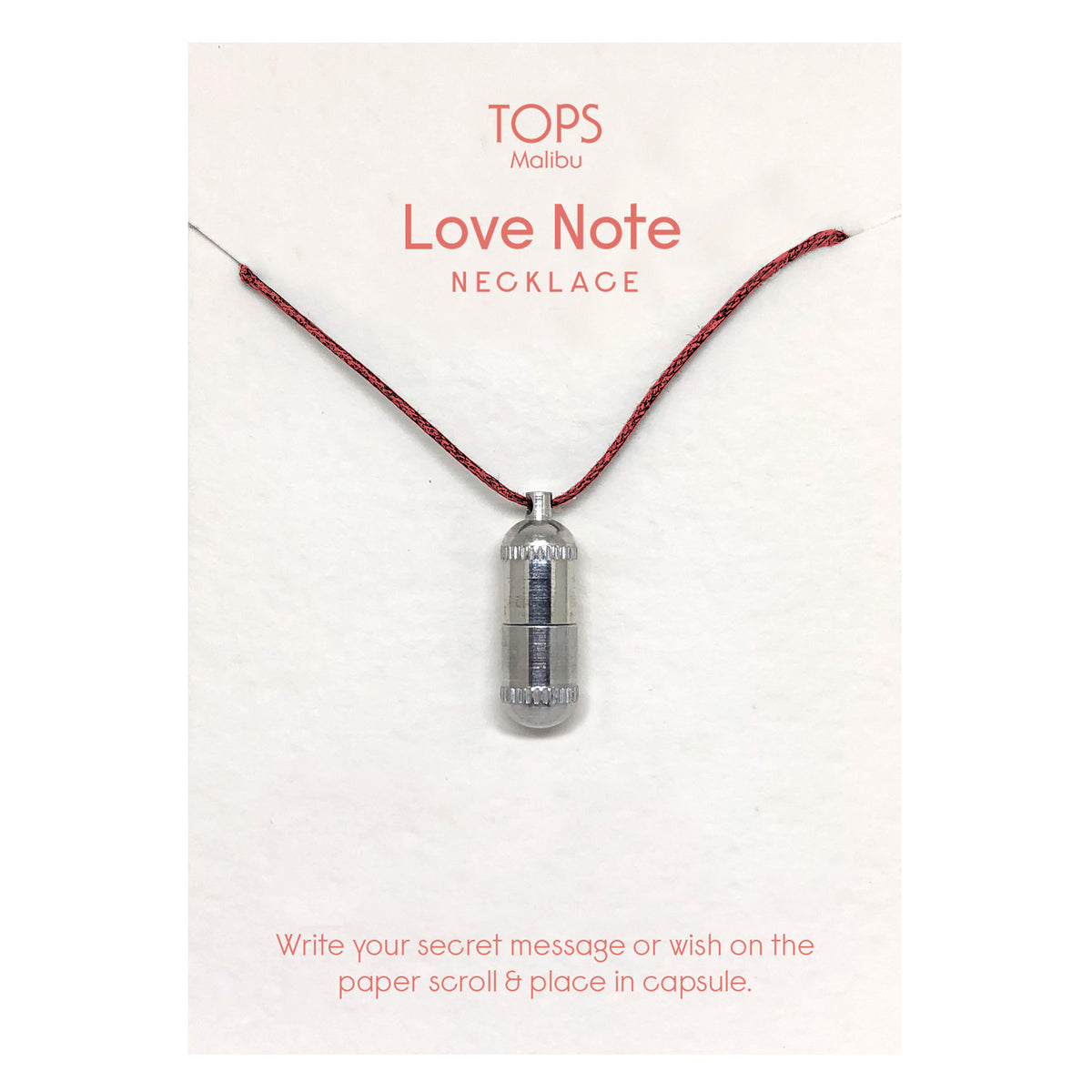Love Note Capsule Necklace