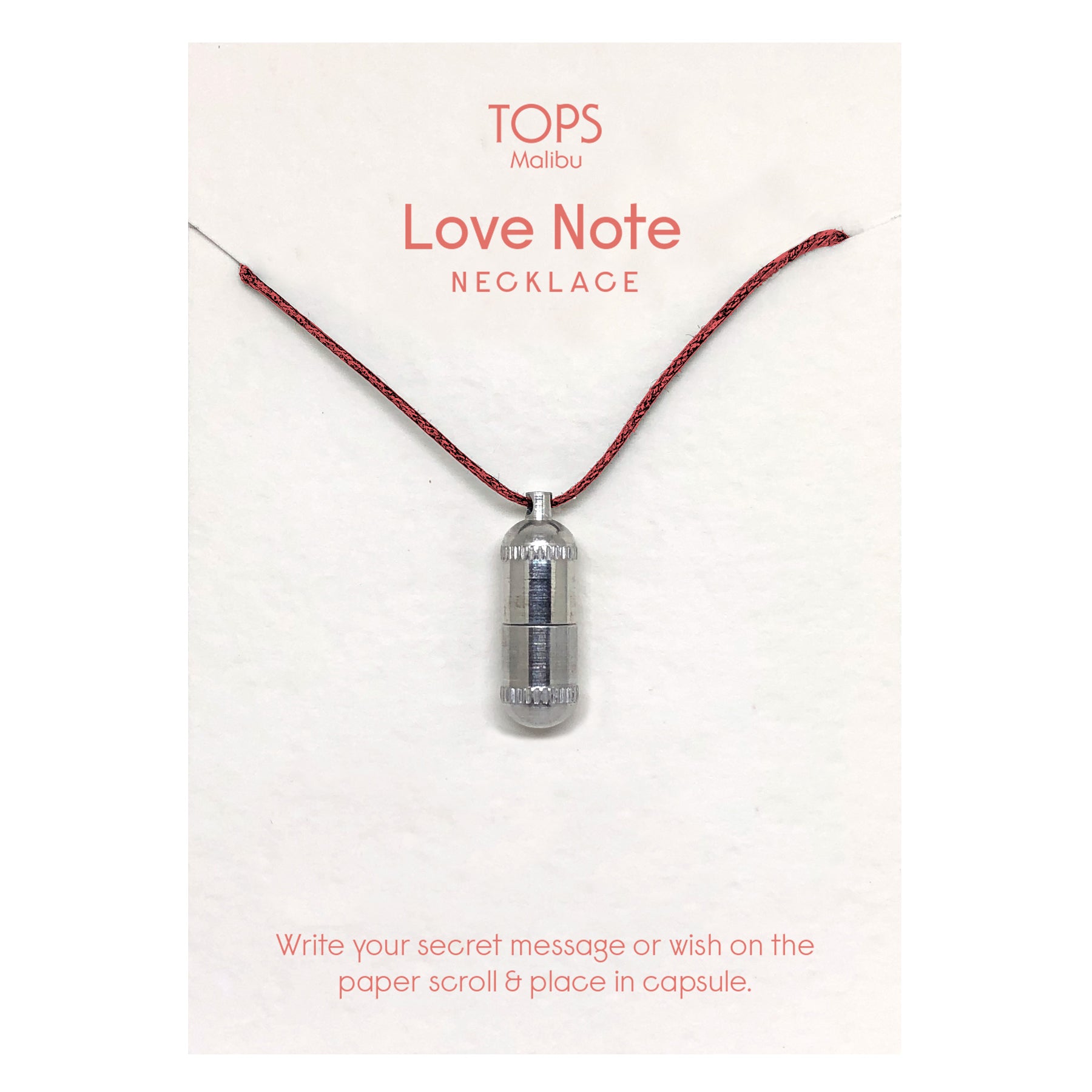 Love Note Capsule Necklace