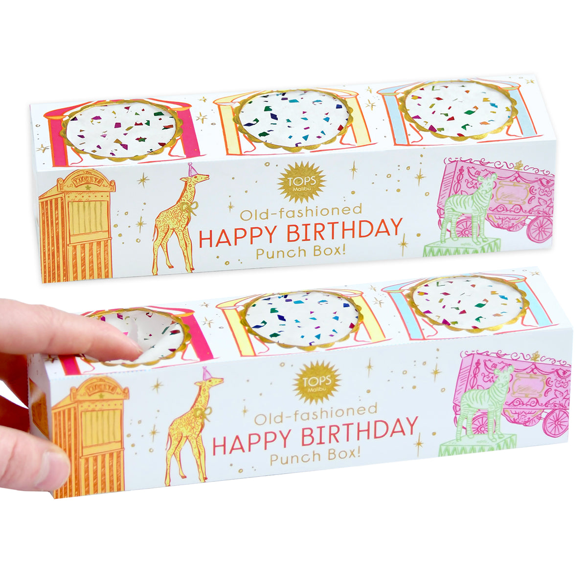 Old Fashioned Punch Box - Happy Birthday