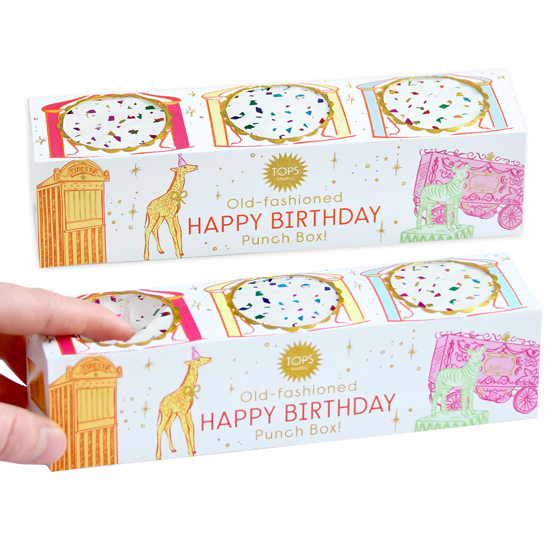 Old Fashioned Punch Box - Happy Birthday
