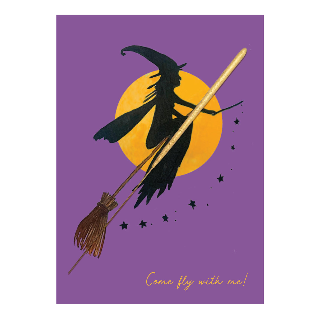 Sparkler Card Witch