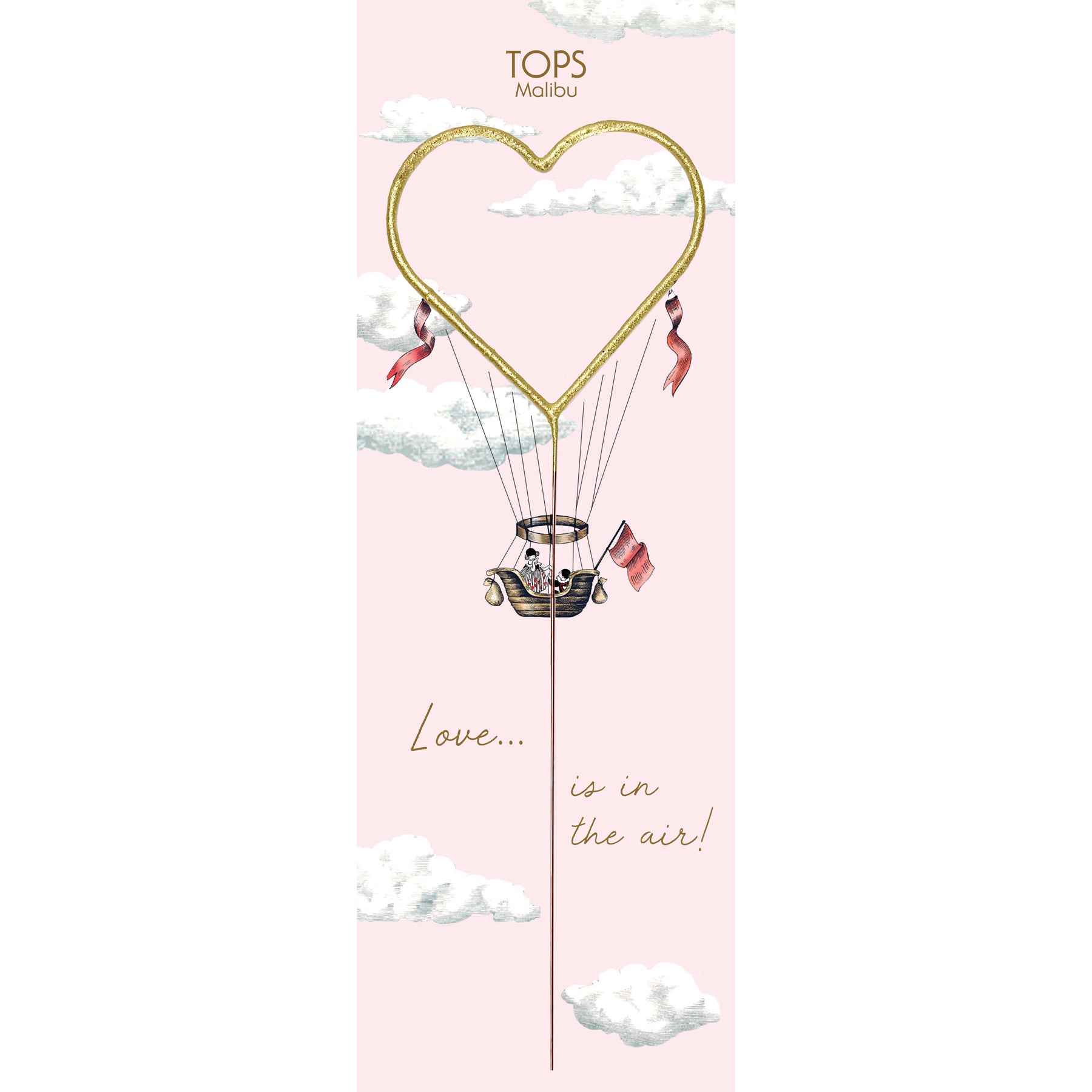 12" Grande "Giant" Heart Sparkler Love is in the Air