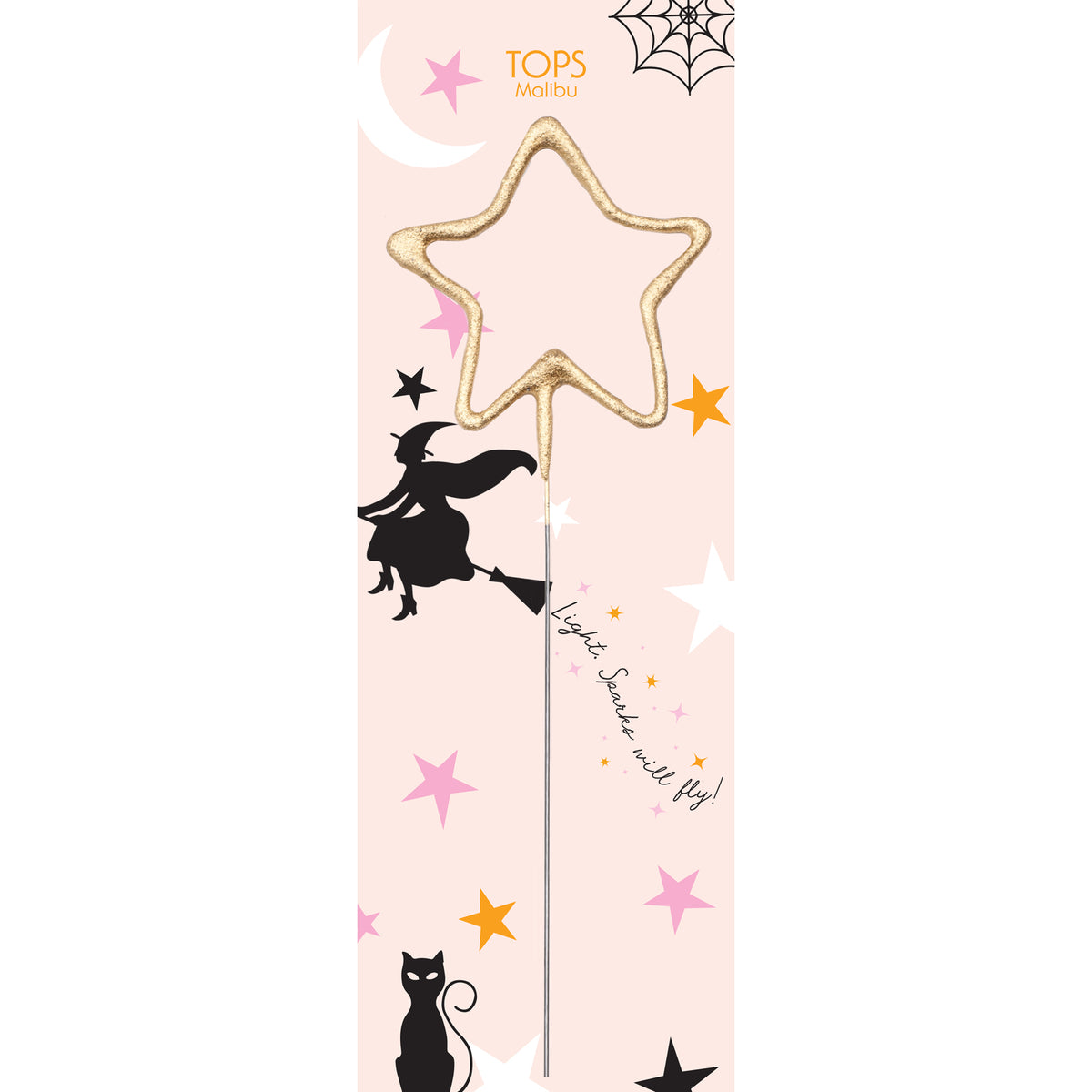 12" Grande "Giant" Star Sparkler Halloween Witch