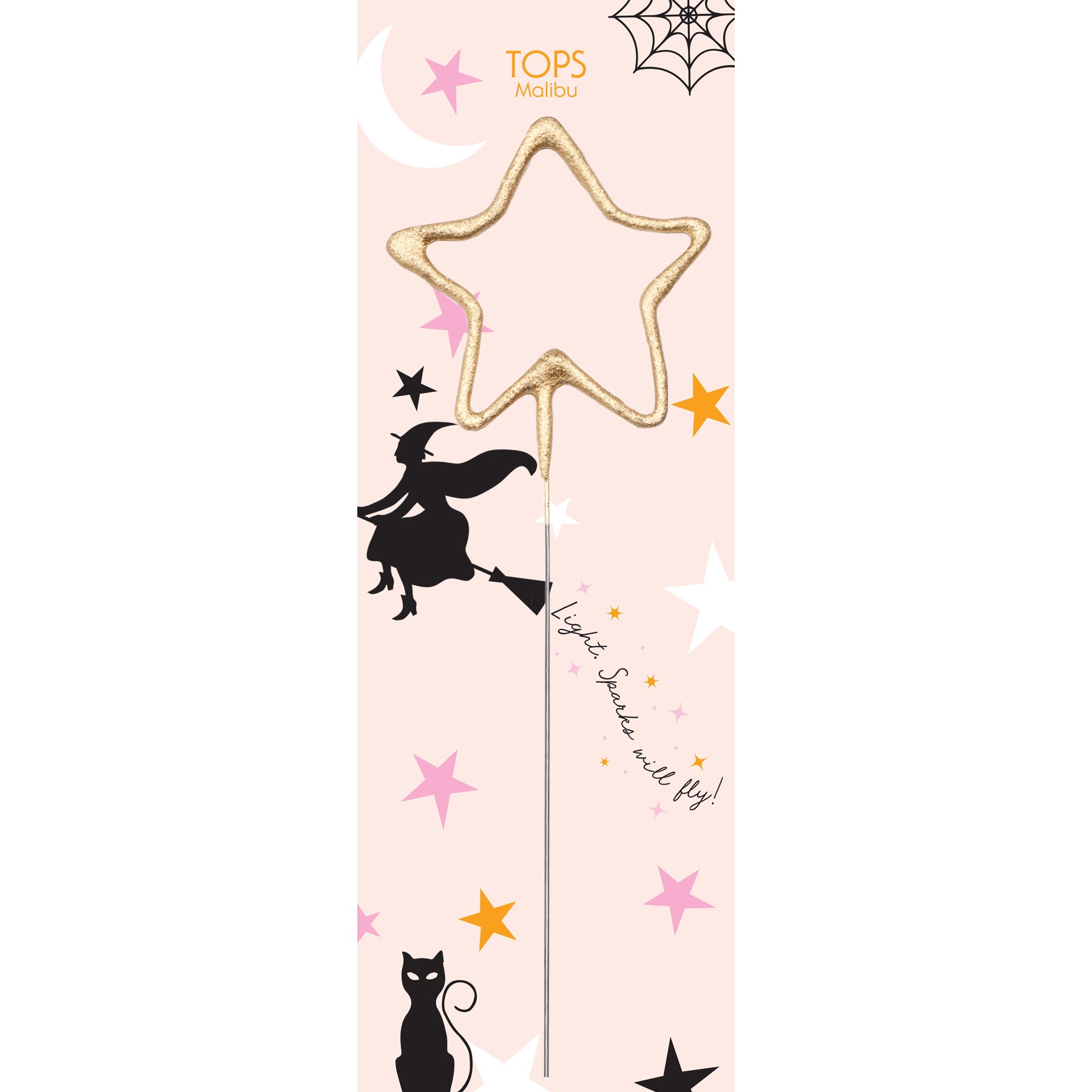 12" Grande "Giant" Star Sparkler Halloween Witch