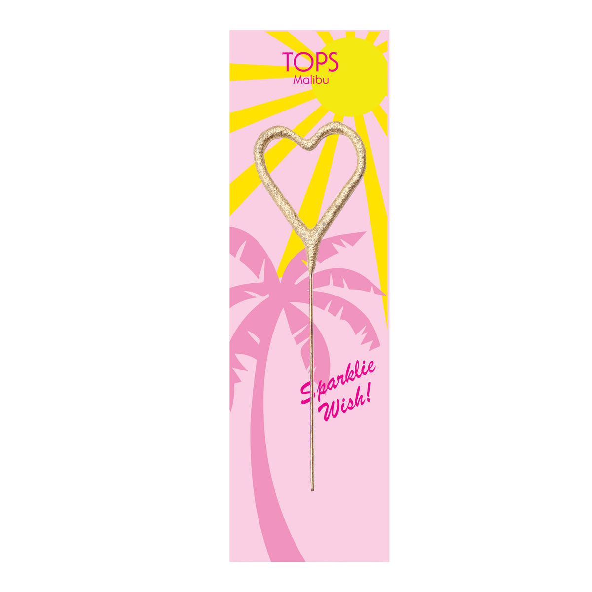 Mini Gold Heart Sparkler 4" - Sparklie Wish!