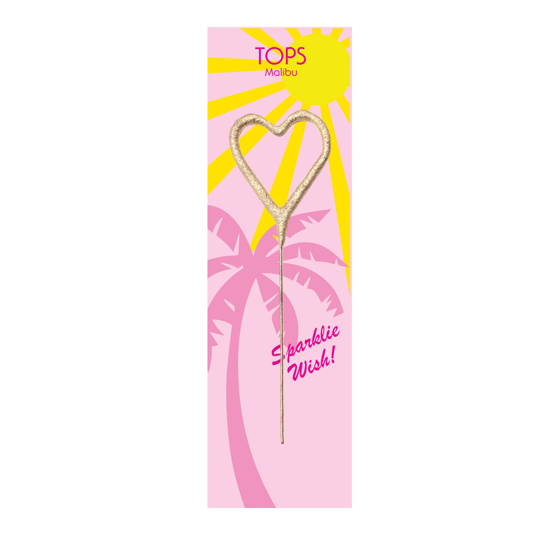 Mini Gold Heart Sparkler 4" - Sparklie Wish!