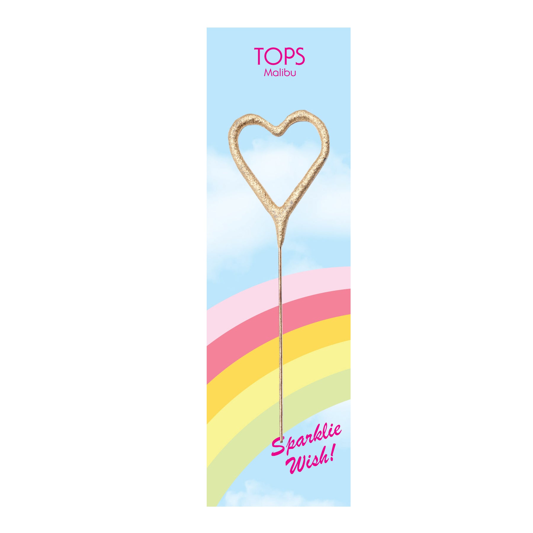 Mini Gold Heart Sparkler 4" - Sparklie Wish!