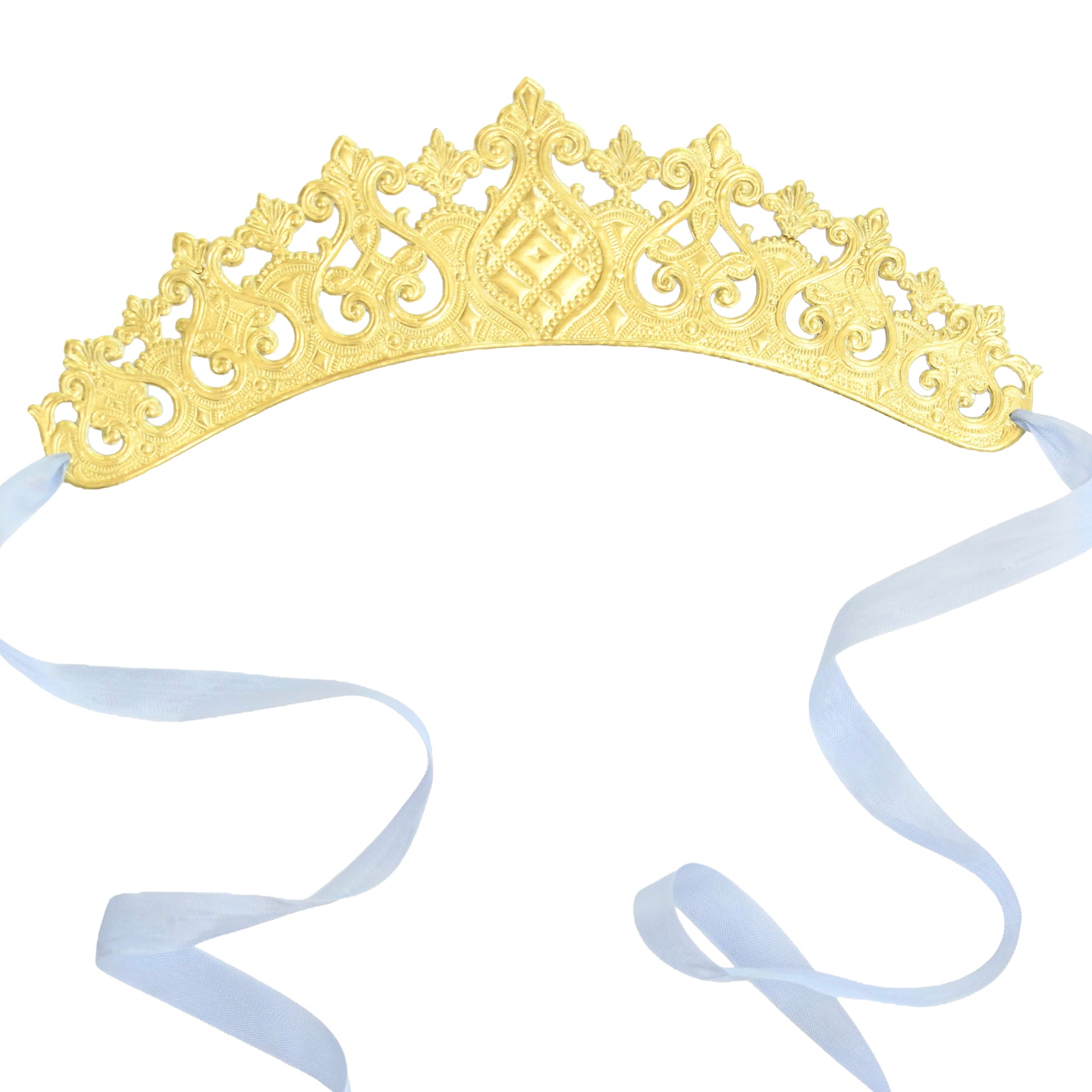 Mini Olde World Tiara Crown  - with ribbon