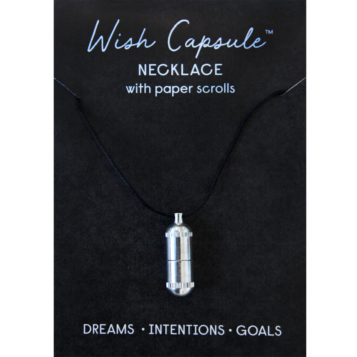 Wish Capsule Necklace - Silver