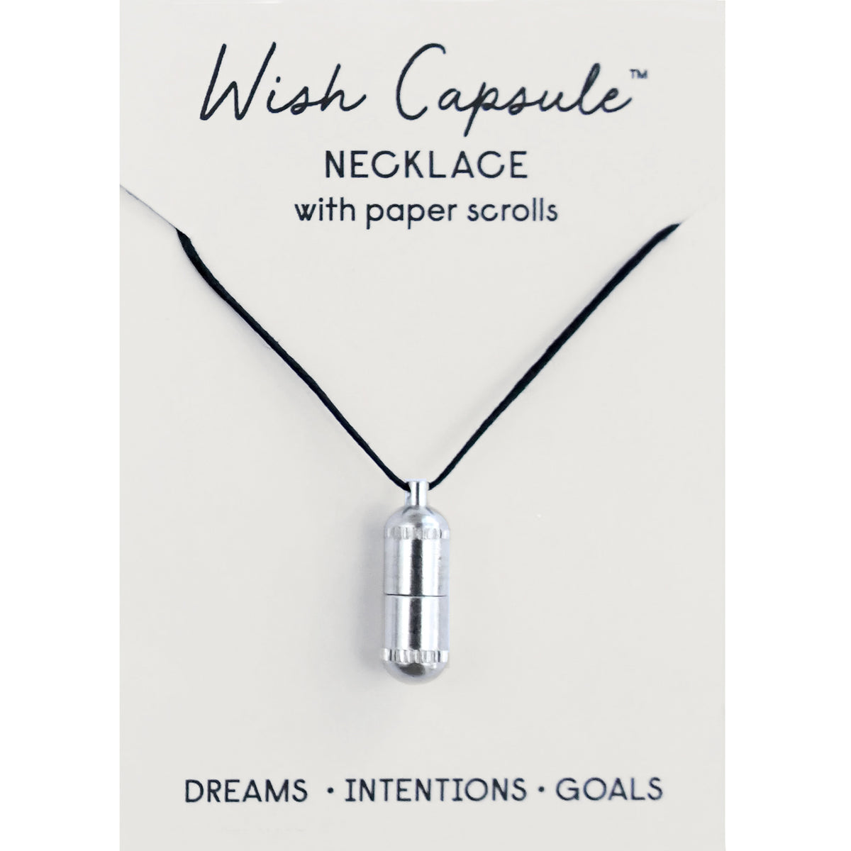 Wish Capsule Necklace - Silver