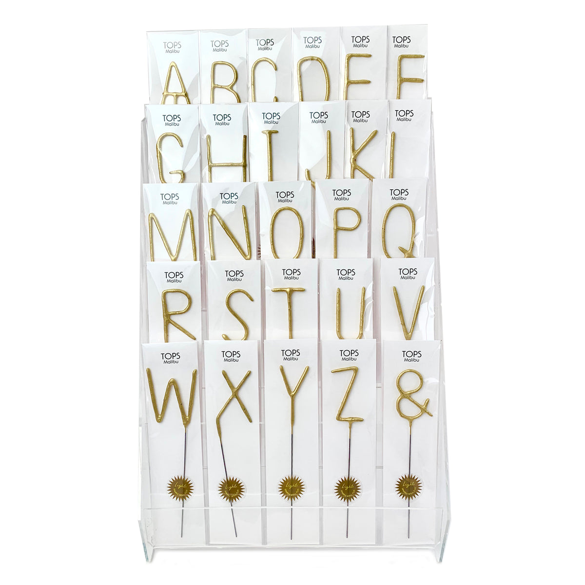 Big Golden Sparkler Letters