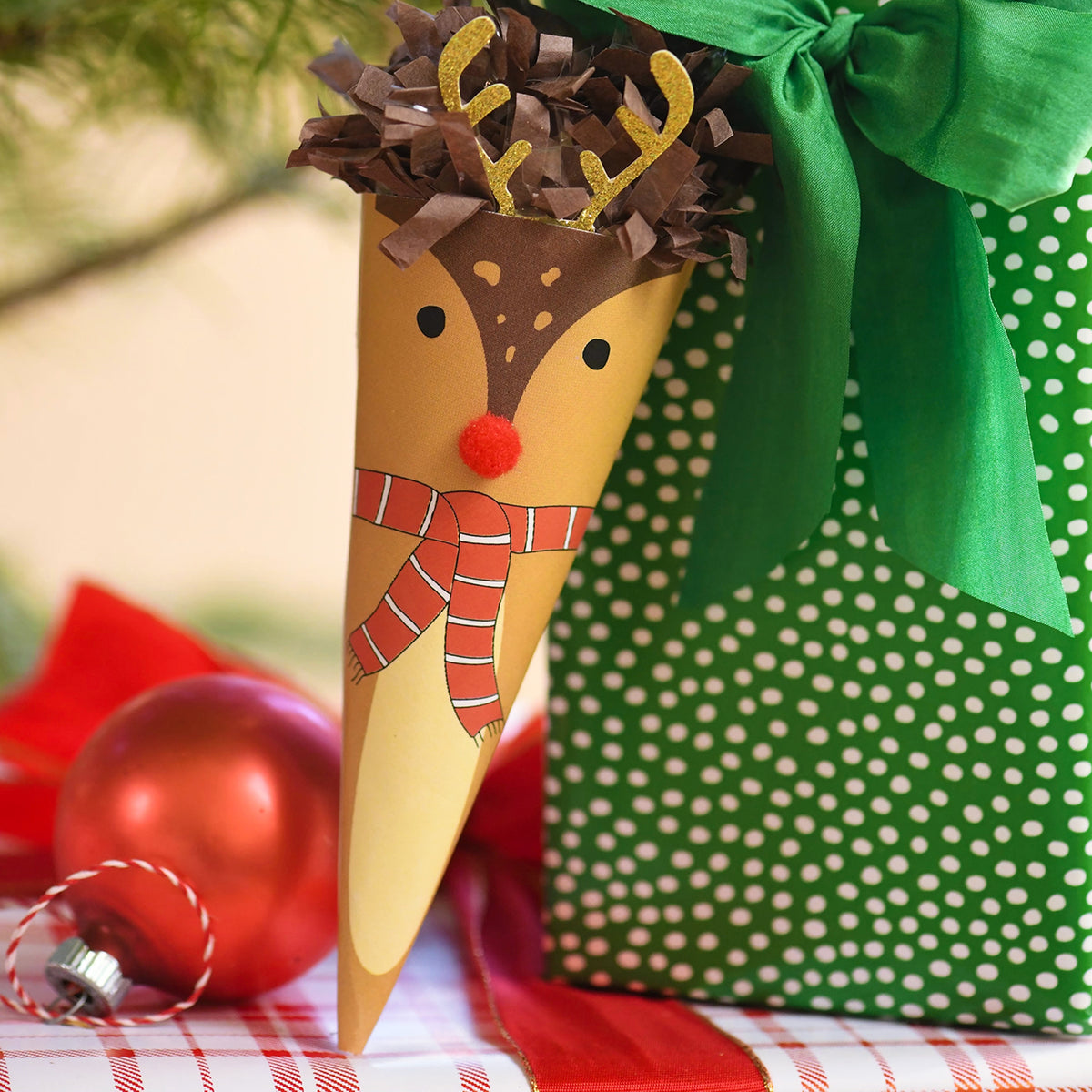 Mini Surprize Cone Reindeer