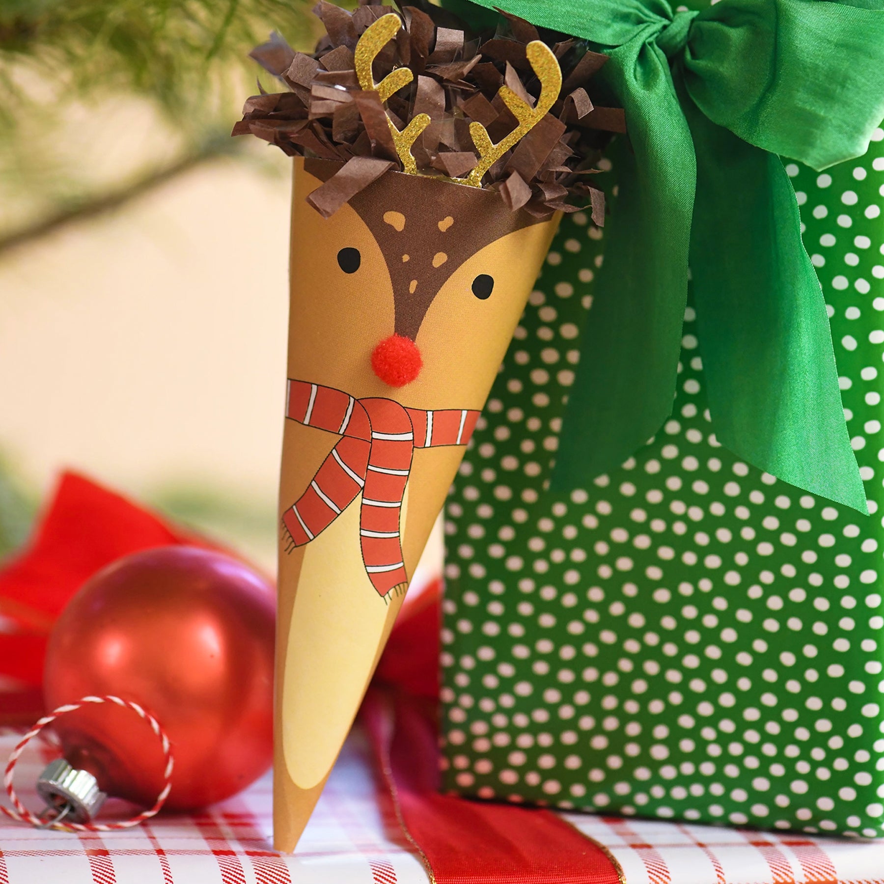 Mini Surprize Cone Reindeer