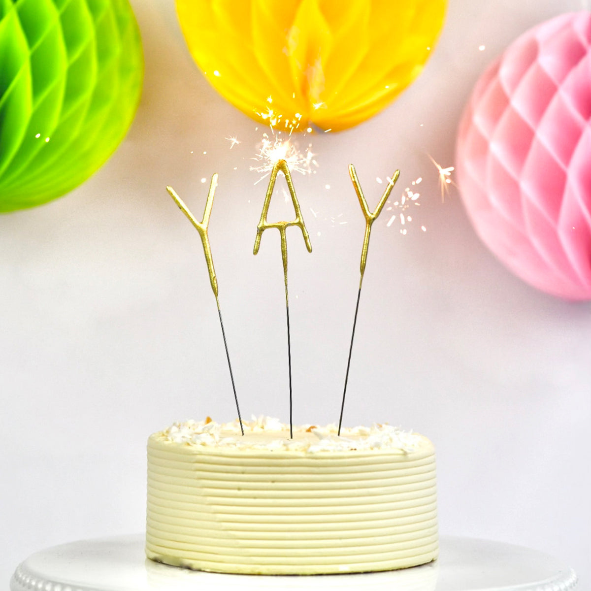 Big Golden Sparkler Letters
