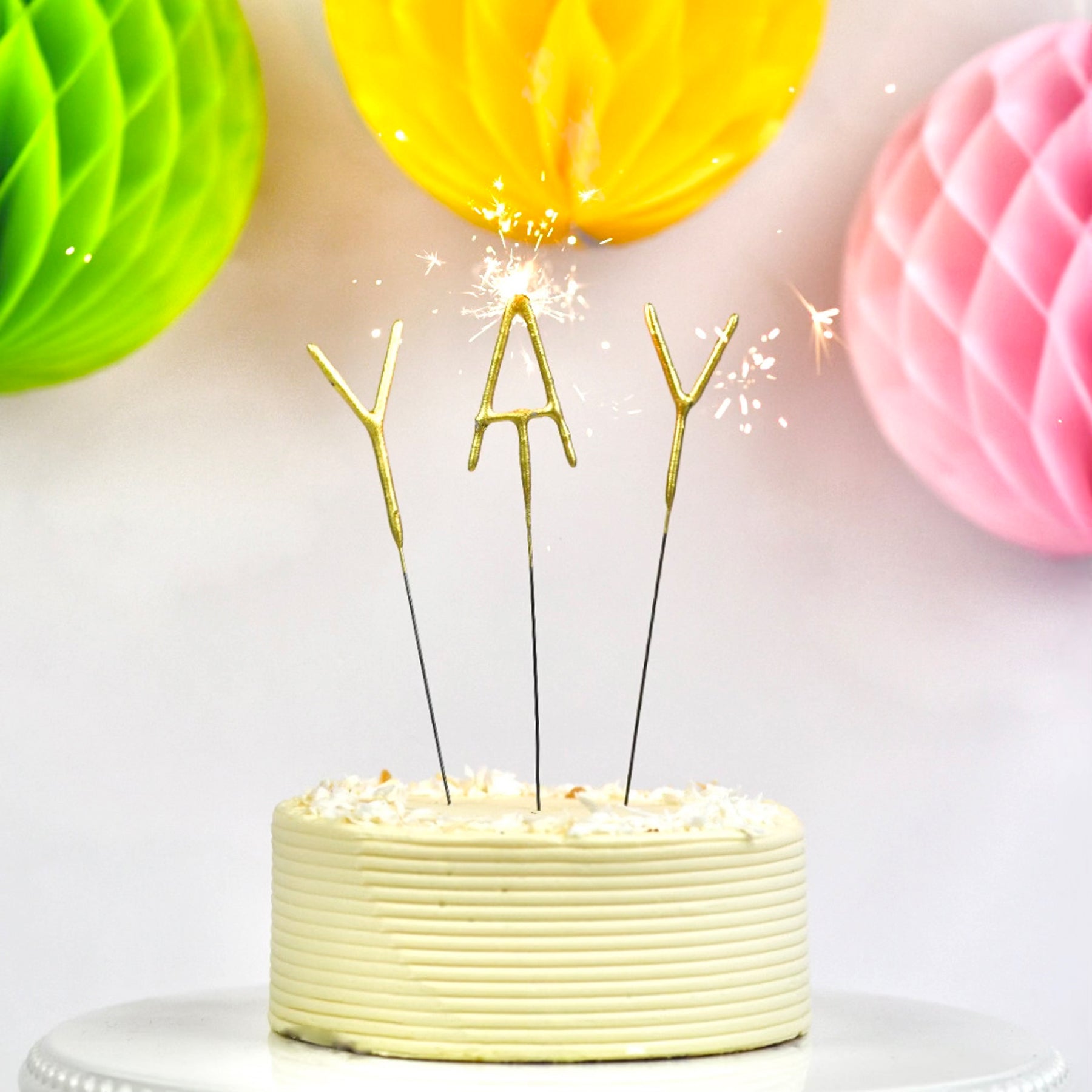 Big Golden Sparkler Letters