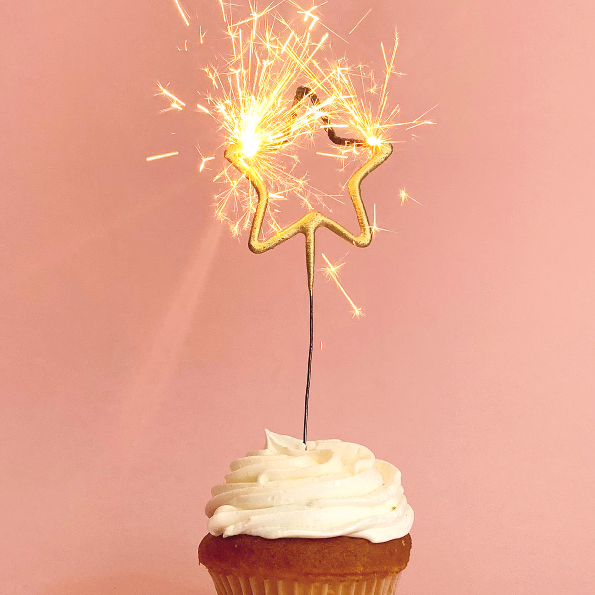 Mini Gold Star Sparkler 4"