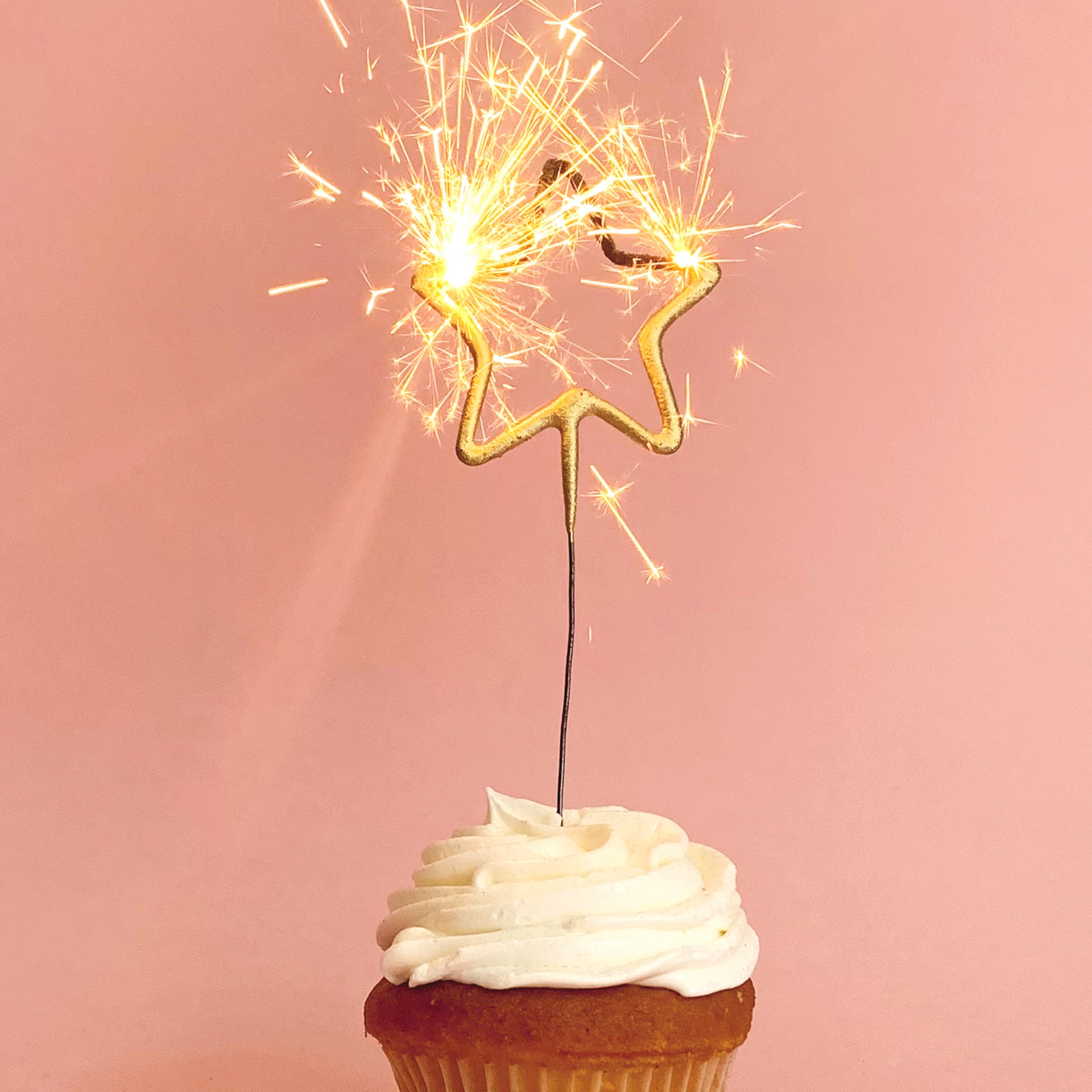Mini Gold Star Sparkler 4"
