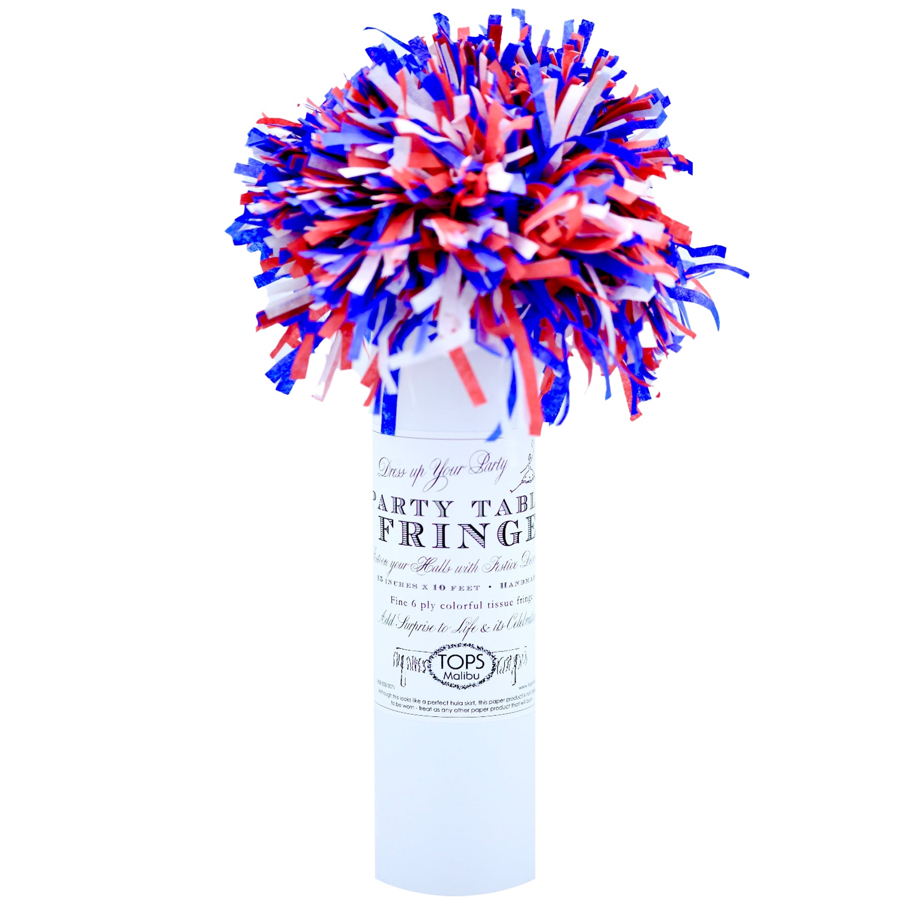 Party Table Fringe Red White & Blue