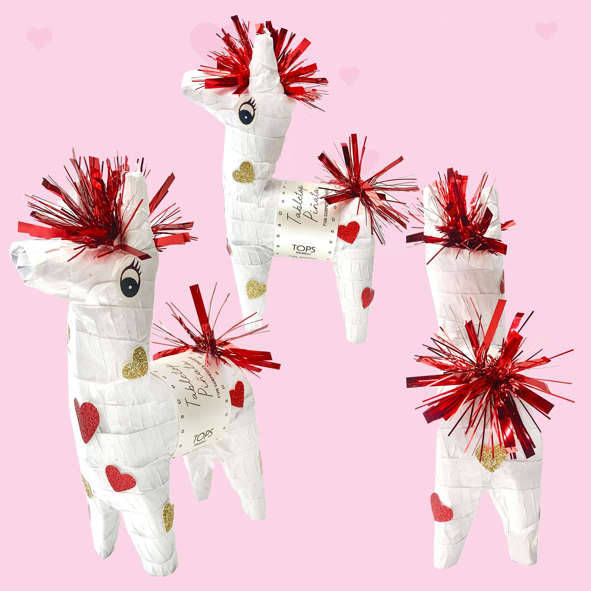 Mini Tabletop Love Llama Piñata