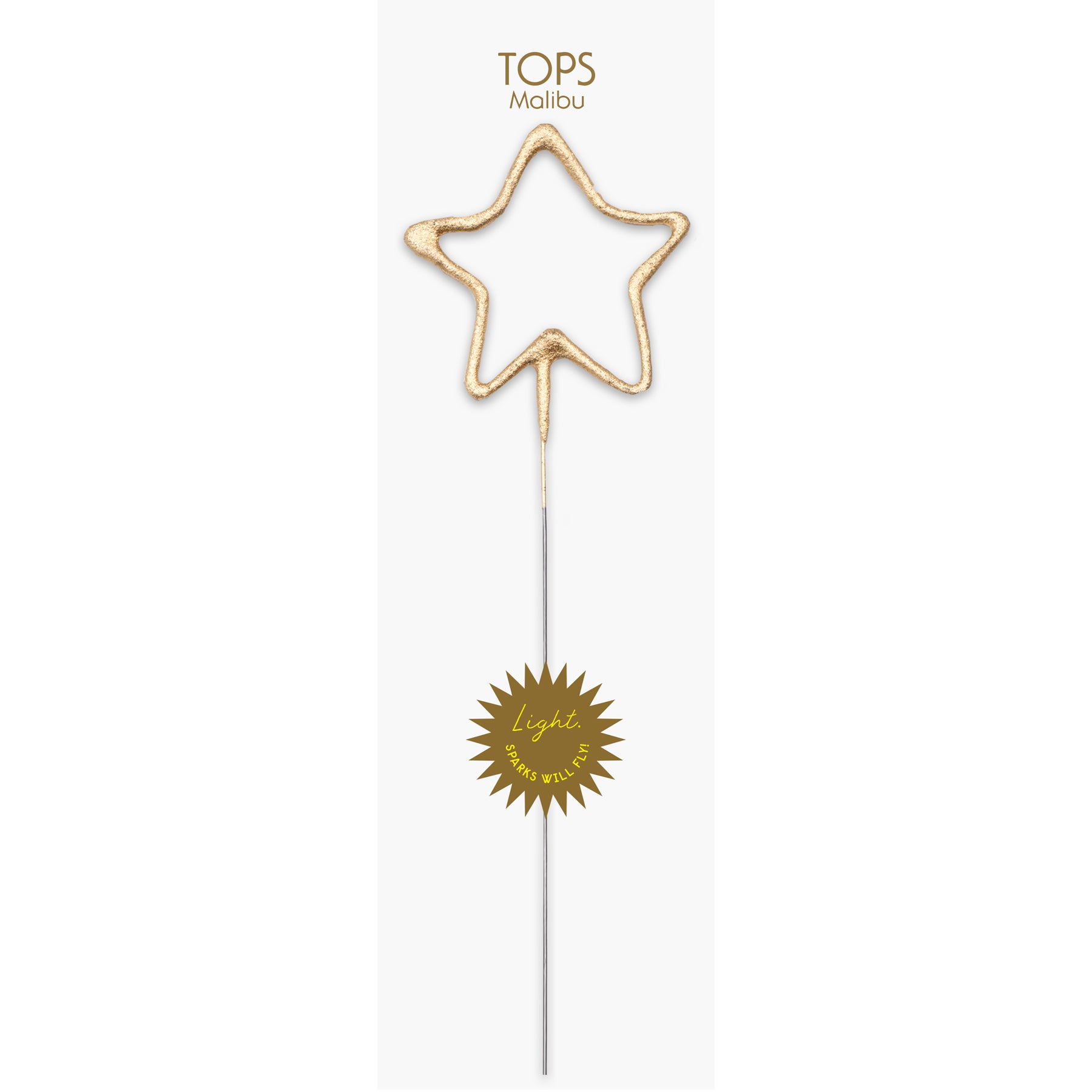 Big Golden Sparkler Star