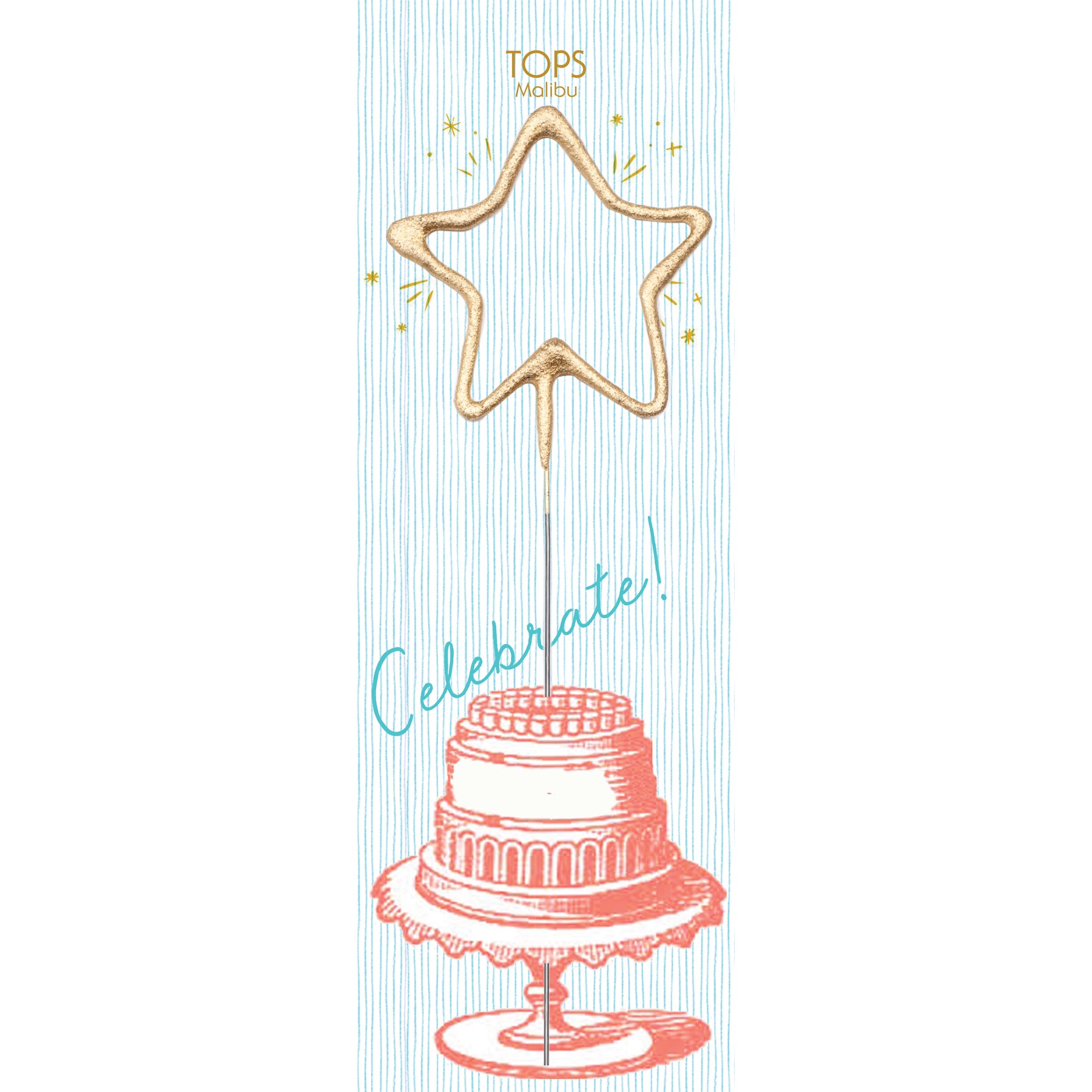 12" Grande "Giant" Star Sparkler Celebrate